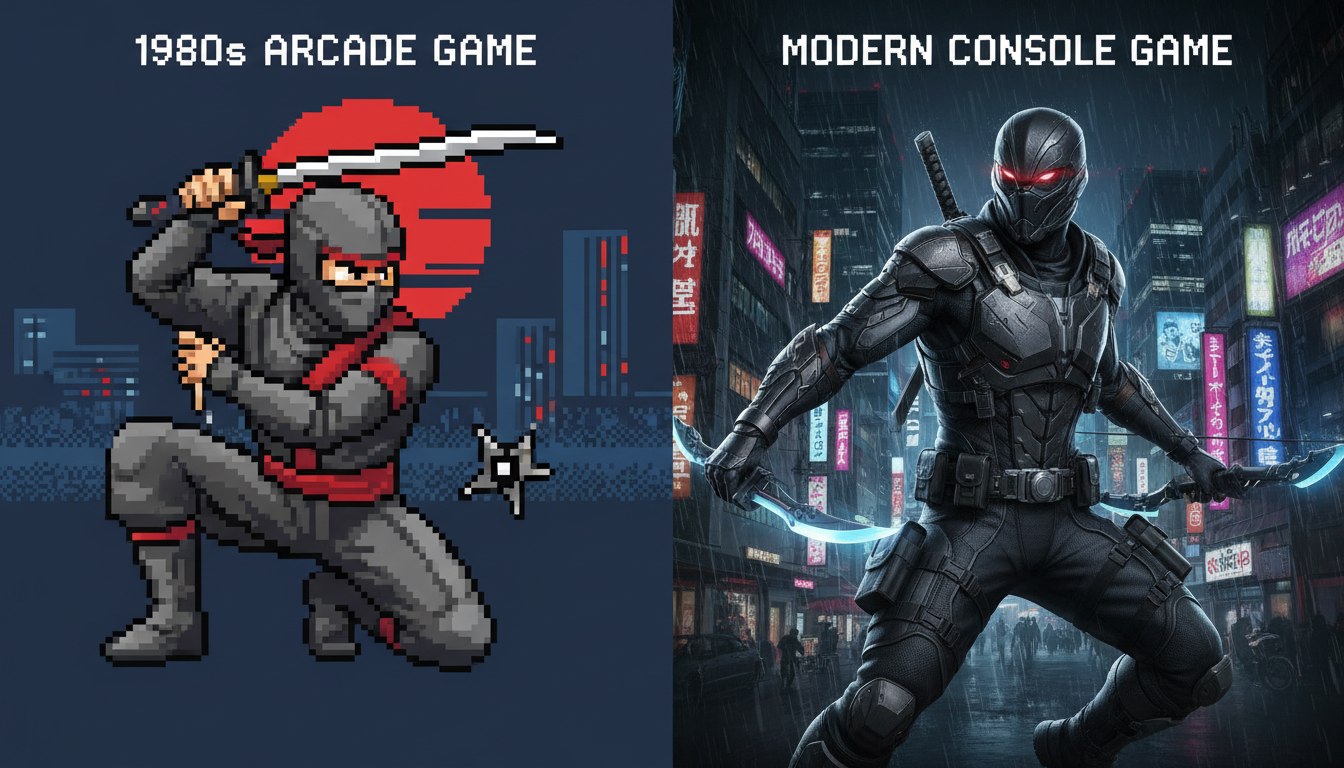 Evolution of Ninja Gaming - Retro vs Modern